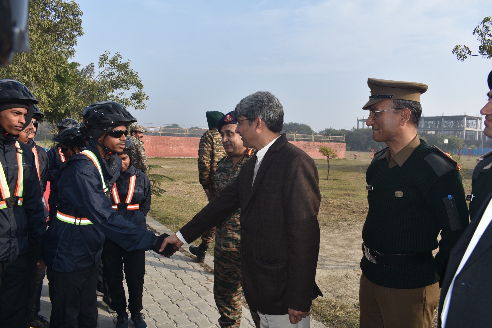 Grand Welcome for NCC Cadets’ Cycling Expedition at DCRUST Murthal by Prof. Suresh Verma and Colonel Anup Rawat