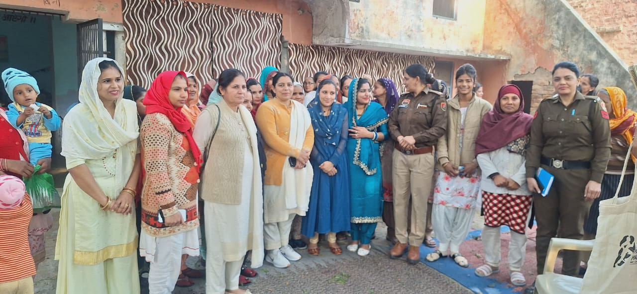 Women’s Police Station Sonepat Conducts Cyber Crime Awareness Program in Baiyapur Village